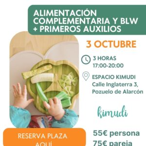 Alimentación compl. BLW + Primeros Auxilios Parejas en Kimudi